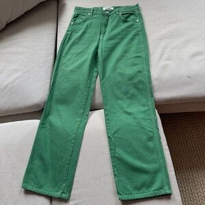 Reformation Cowboy Jeans in Green